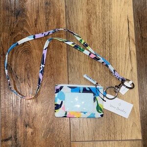 Vera Bradley Multicolor Floral ID Holder with Lanyard